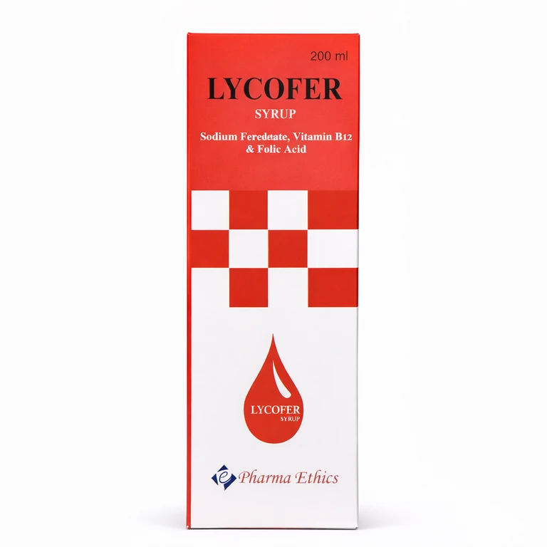 Lycofer Blood Tonic Syrup (Iron + Folic Acid + Vitamin B12) 200 ml